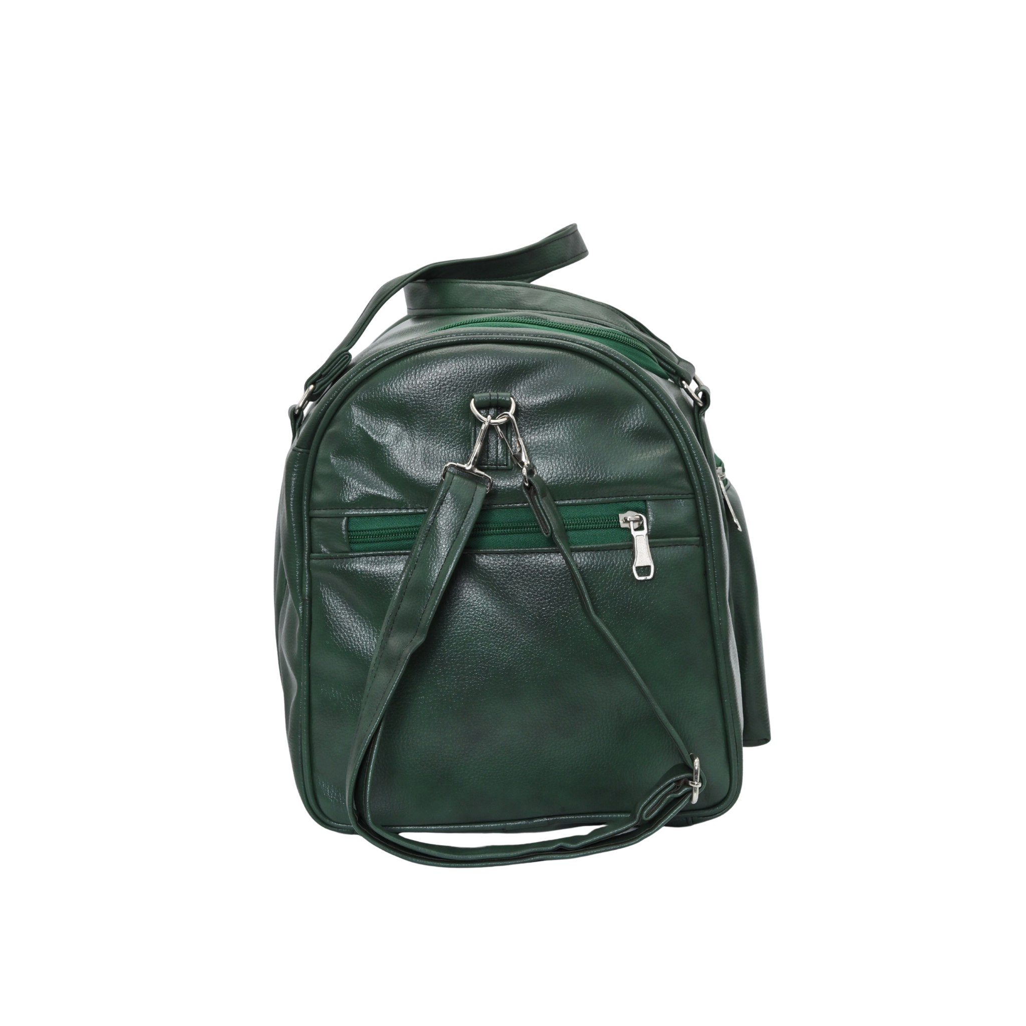 Jeevan Premium Faux Leather Duffle Bag (Green)