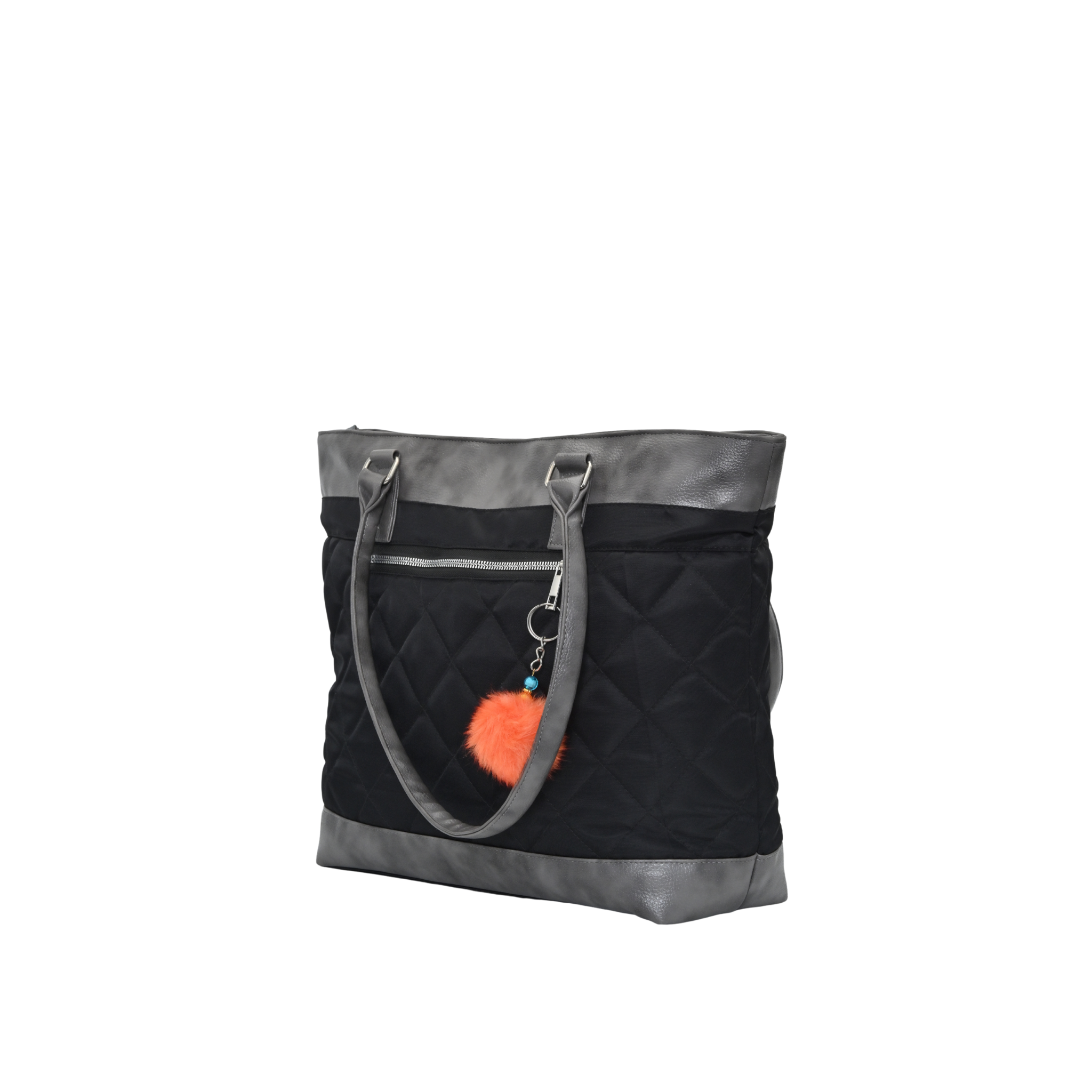 Jeevan PVC Diamond Cut Tote Bag (Grey)