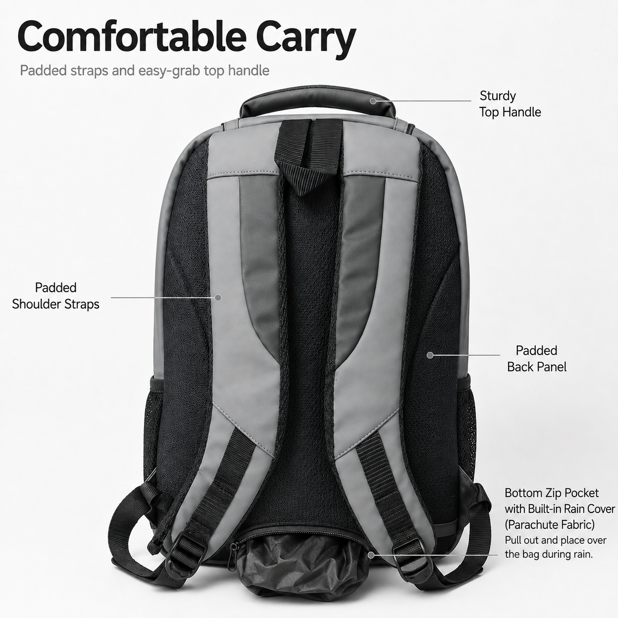Urban Pro Multi-Compartment Laptop Backpack Grey – 19 Inch