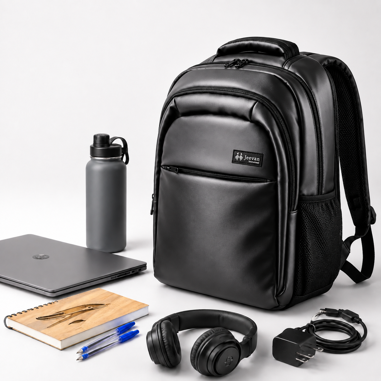 Urban Pro Multi-Compartment Laptop Backpack Black – 19 Inch