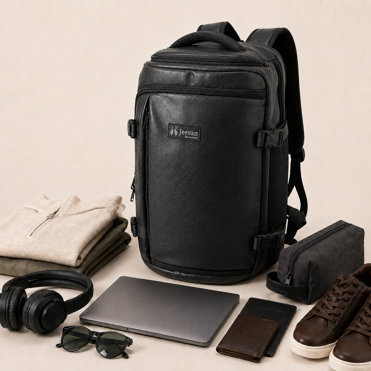 Jeevan Executive Travel Bag – Black