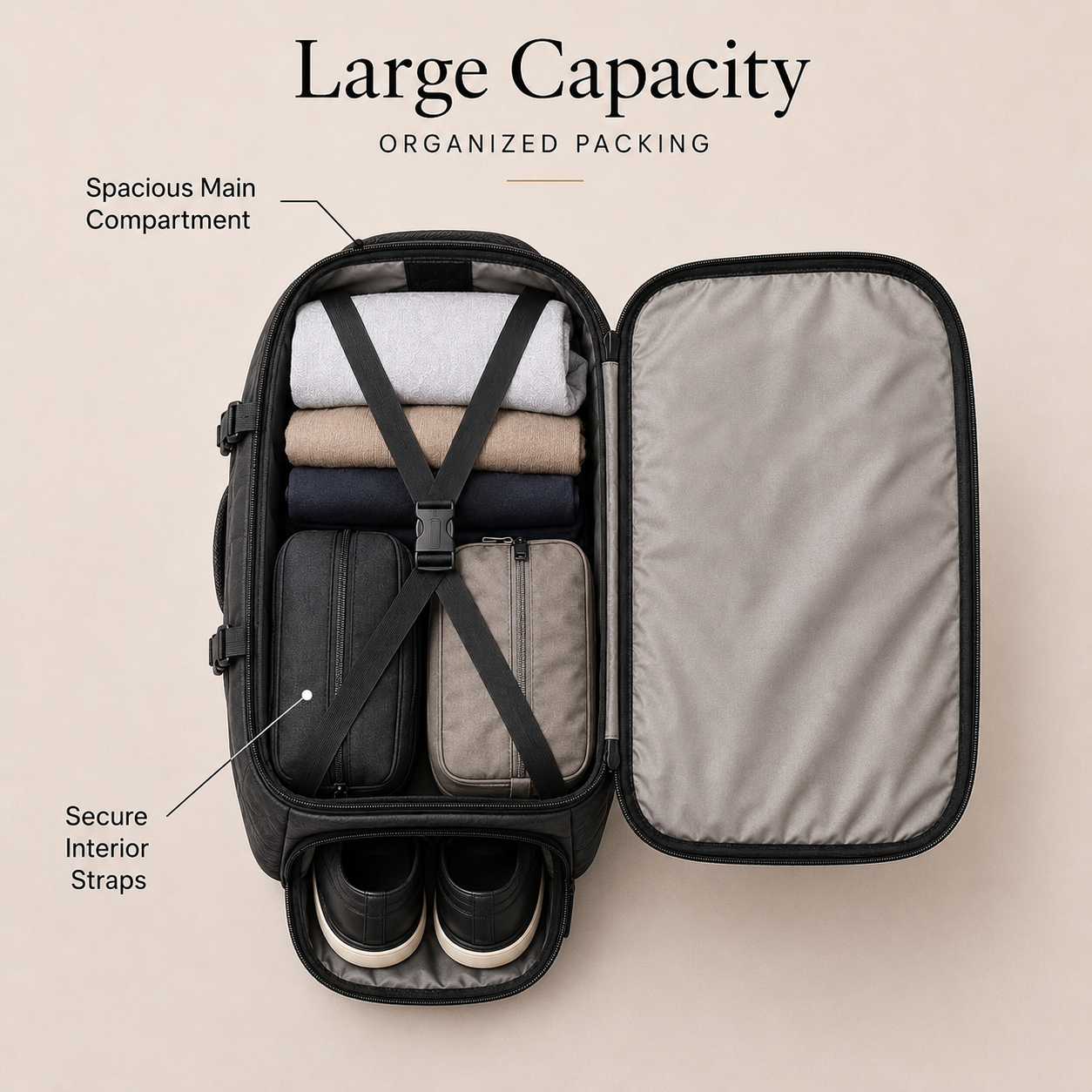 Jeevan Executive Travel Bag – Black