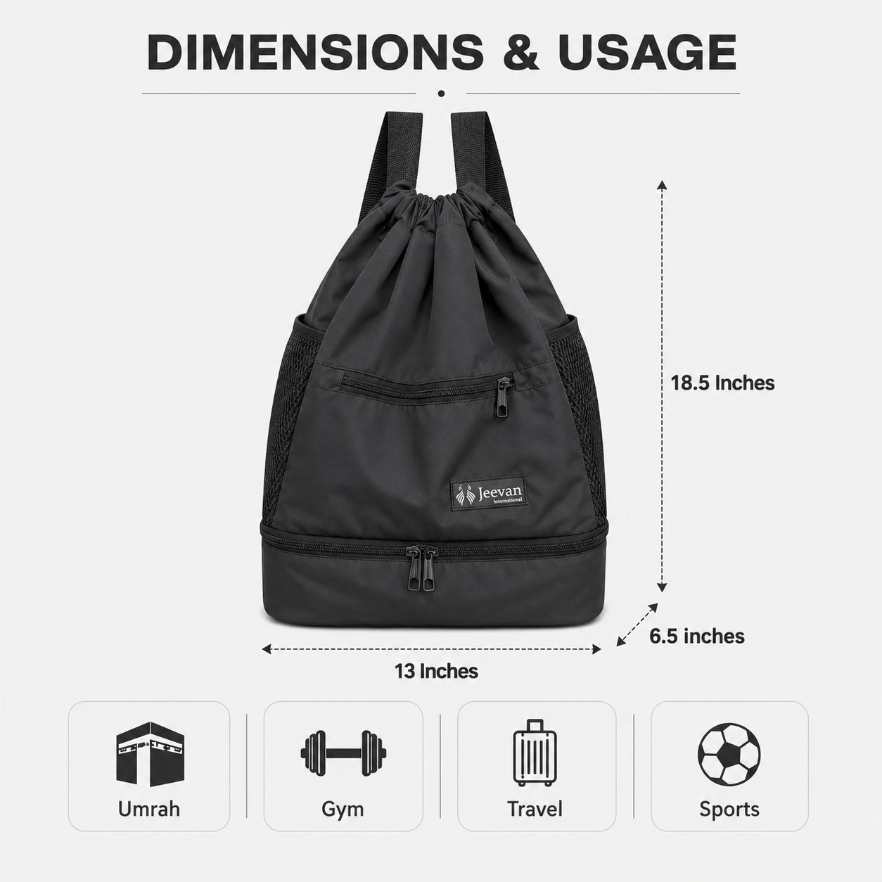 4 in 1 Multi-Use Bag (Black)
