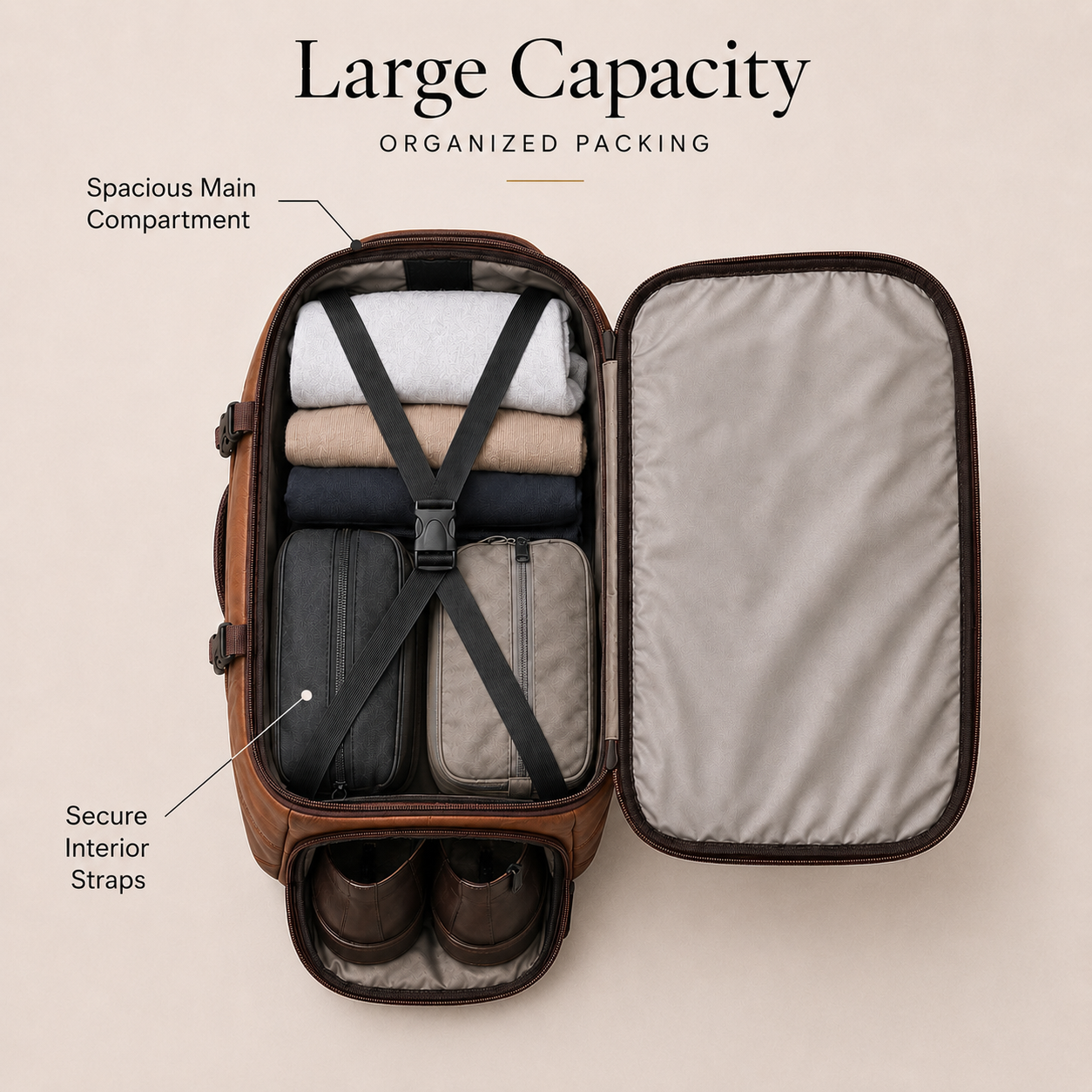 Jeevan Executive Travel Bag – Brown