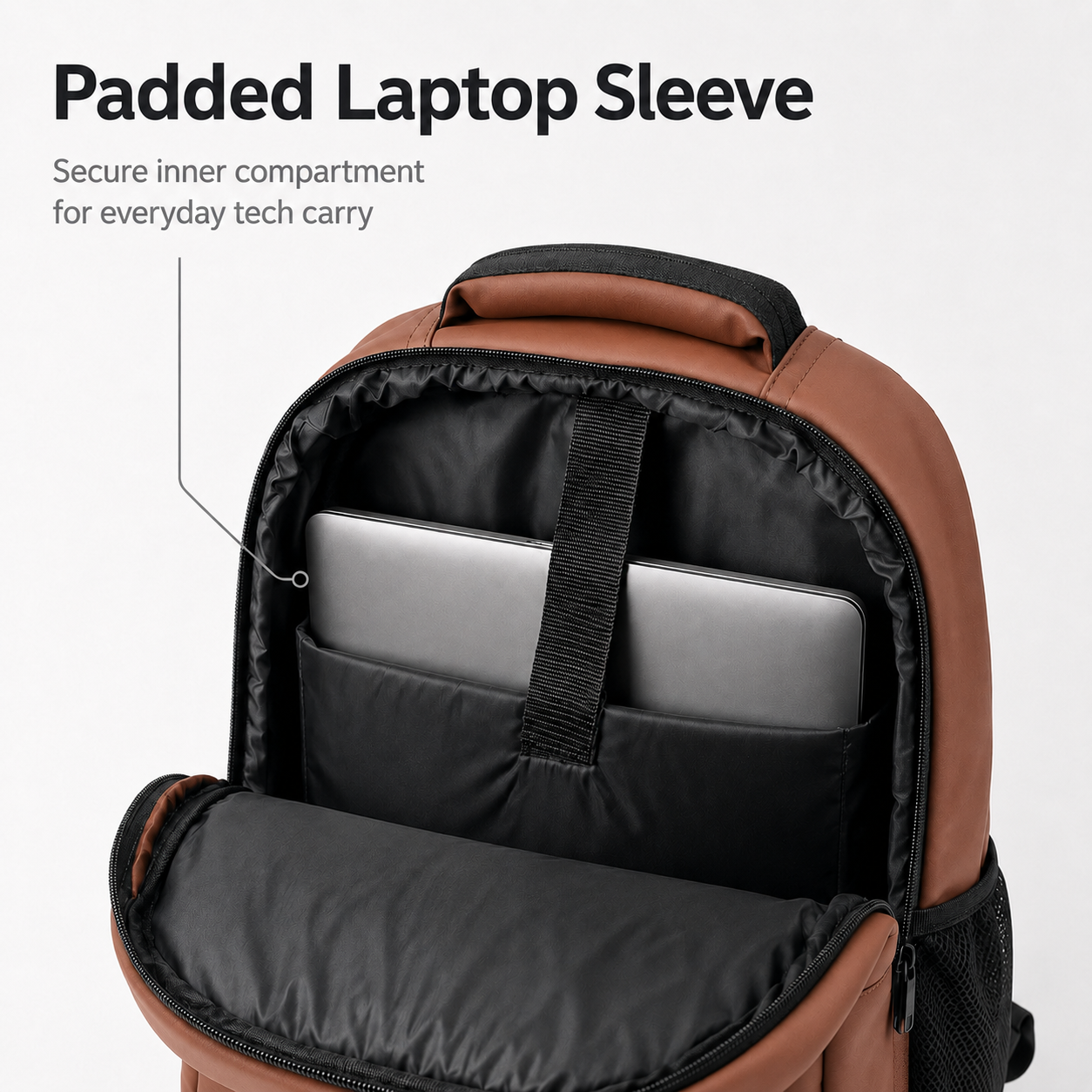 Urban Pro Multi-Compartment Laptop Backpack Brown – 19 Inch