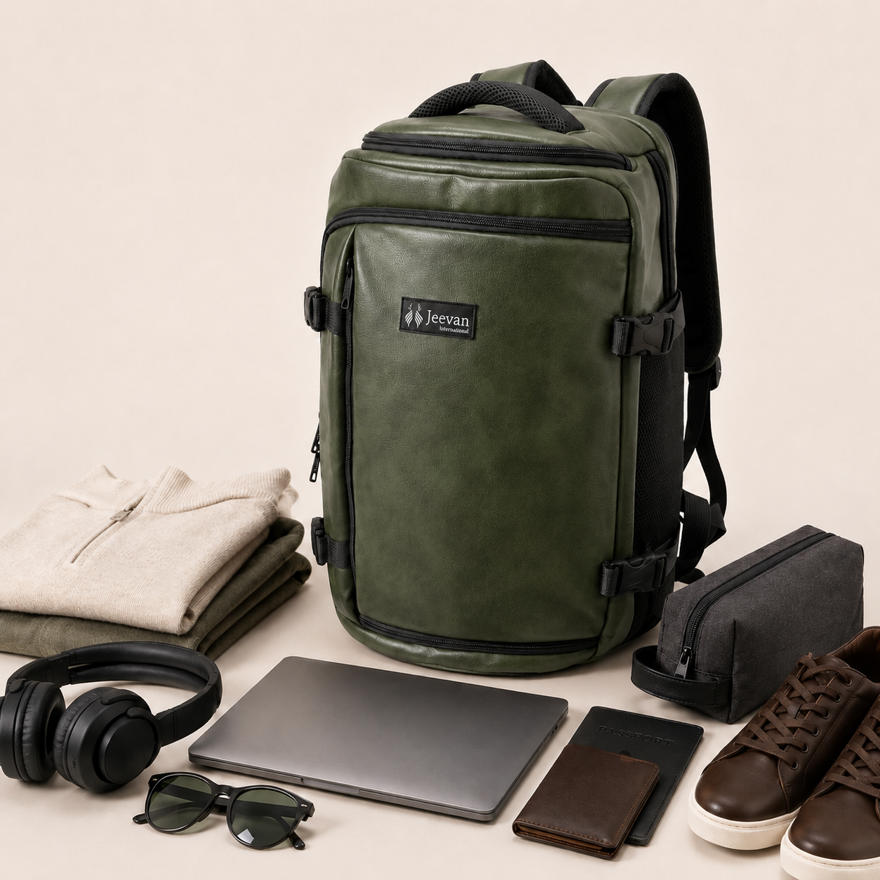 Jeevan Executive Travel Bag – Green