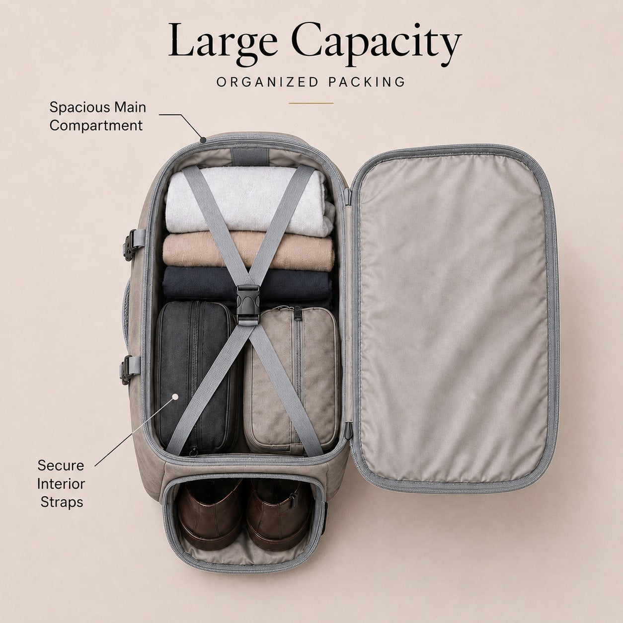 Jeevan Executive Travel Bag – Grey