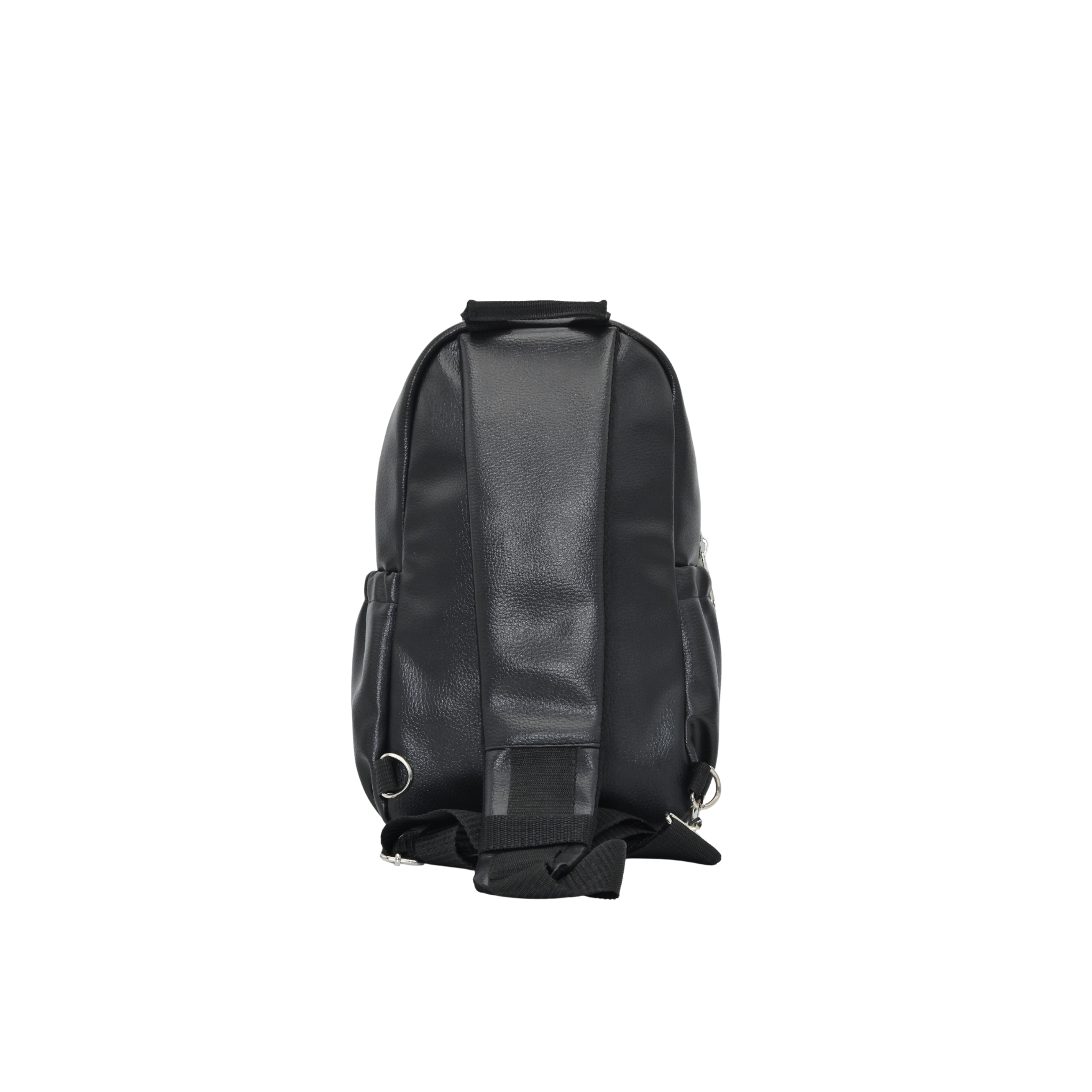 Jeevan Faux Leather Chest Cross Bag - Compact & Stylish (Black)