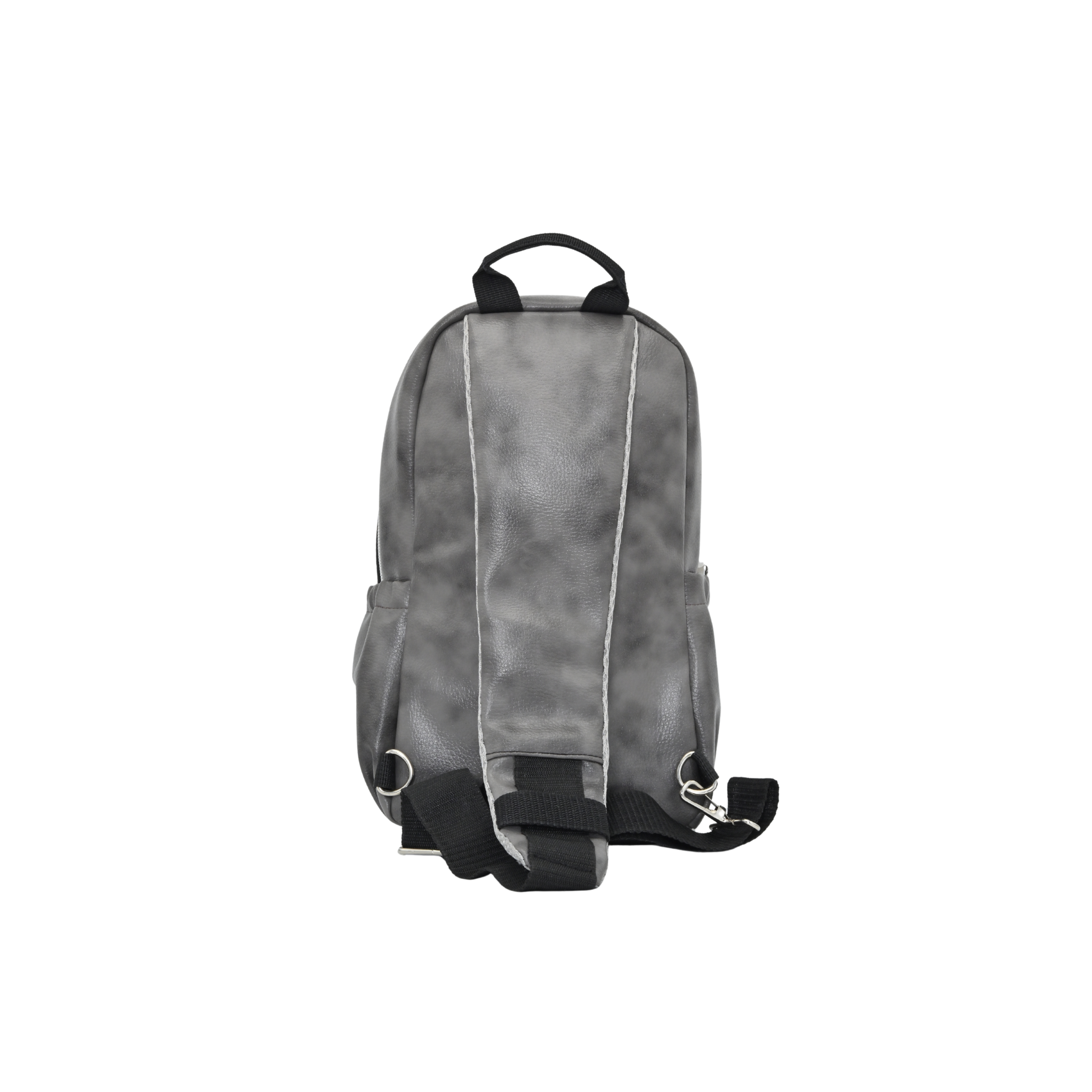 Jeevan Faux Leather Chest Cross Bag - Compact & Stylish (Grey)