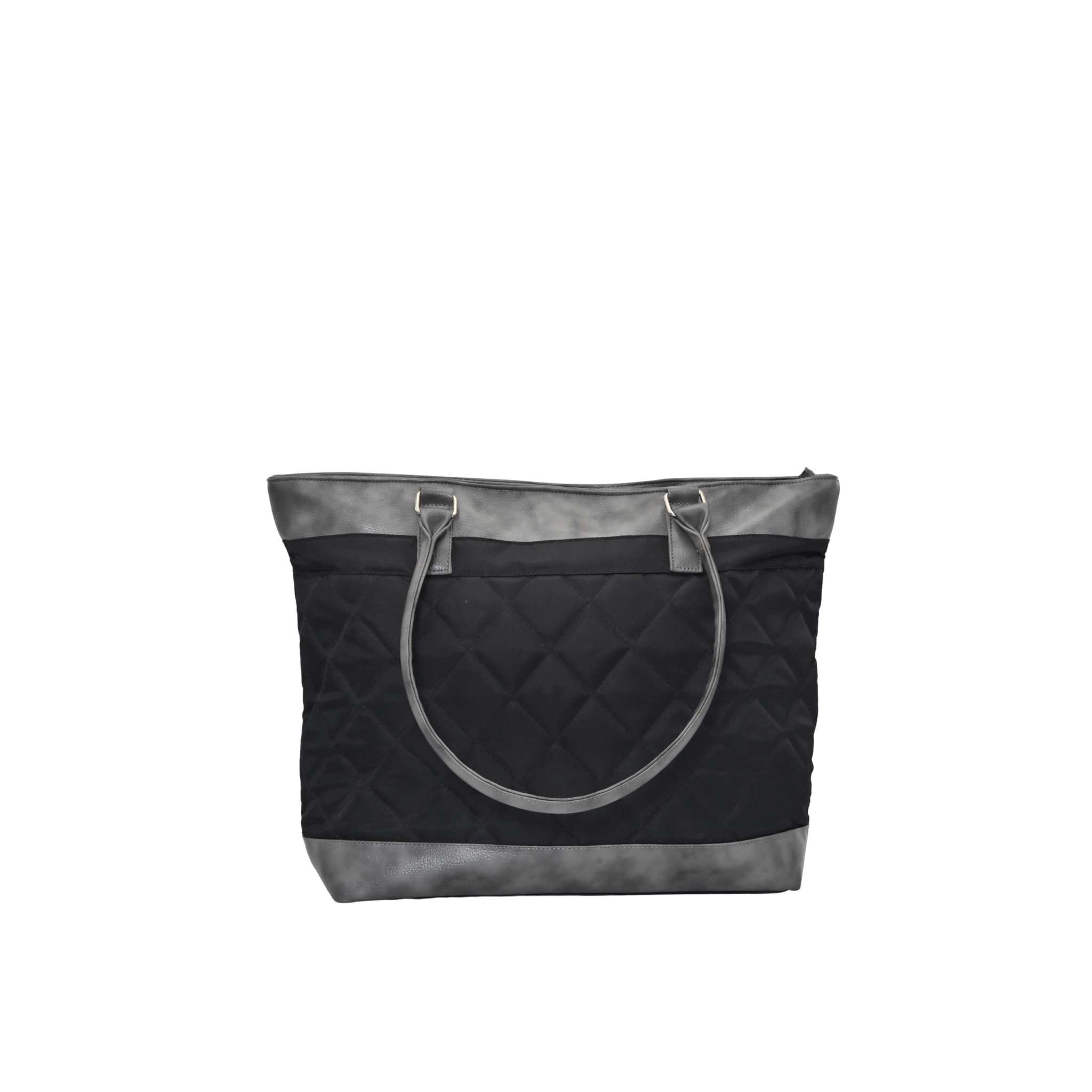 Jeevan PVC Diamond Cut Tote Bag (Grey)